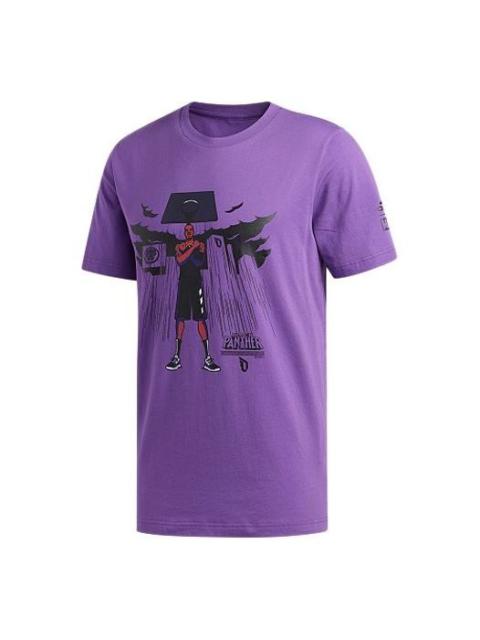 adidas x Marvel Dame Blk Pnthr Panther Lillard Marvel Avengers Basketball s T Men's Purple FI6370