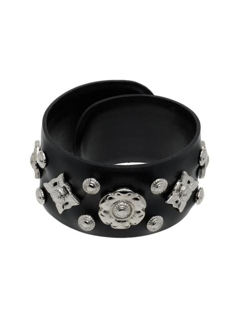 Leather Roll Bangle Bracelet