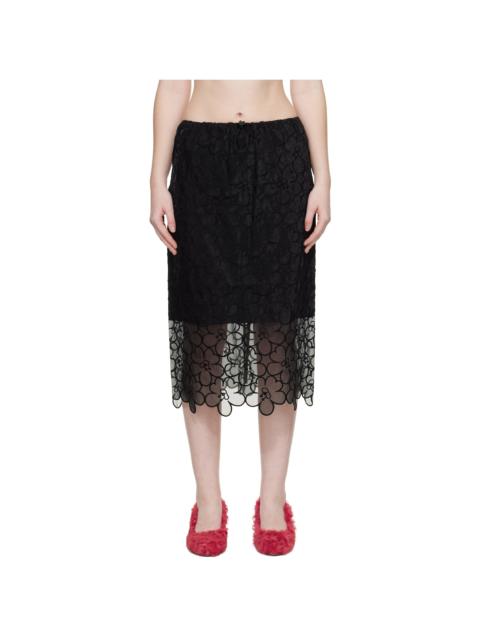 Black CBbria Midi Skirt