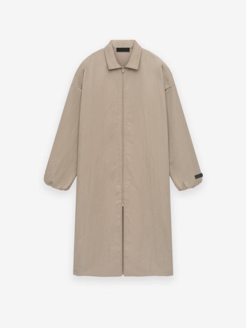 Textured Nylon Trench