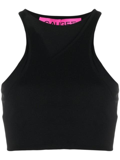 fine-knit cropped top