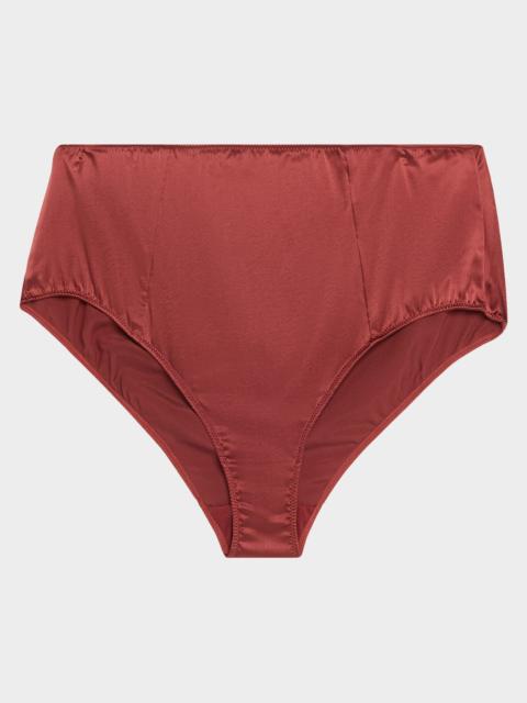 Tous Les Jours High-Rise Stretch Silk Panties
