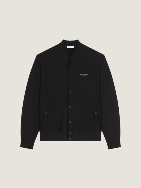 COUTURE SEAM CARDIGAN IN FLEECE EMBROIDERED GIVENCHY PARIS