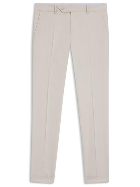 WASHABLE SLIM-FIT TROUSERS IN STRETCH COTTON