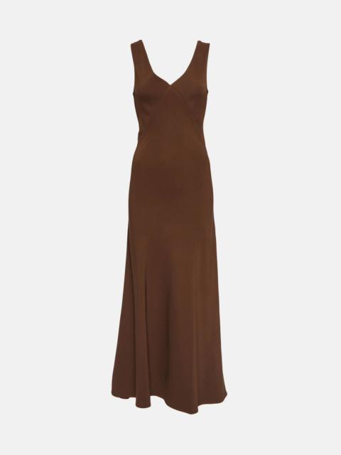 Bordeaux slip dress