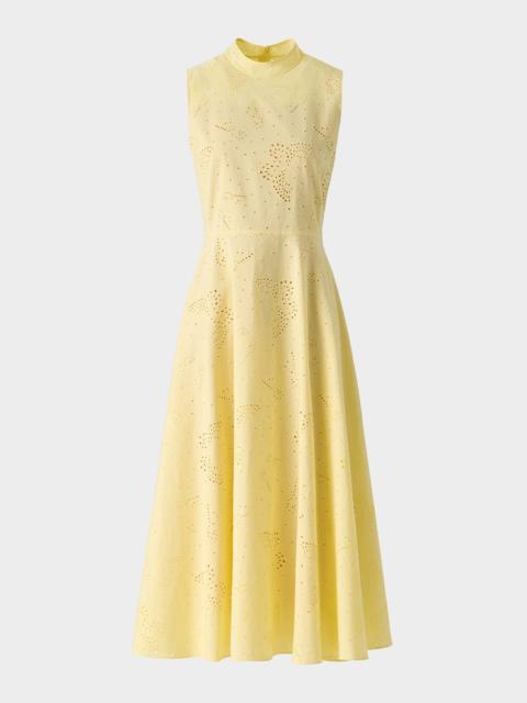 Exclusive Butterfly Broderie Anglaise Sleeveless Midi Dress