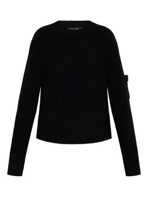 ribbed-hem sweater
