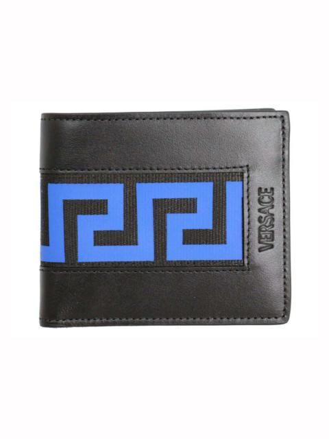 Versace Greca Bi-Fold Wallet Black/Blue