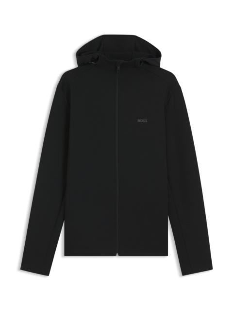REFLECTIVE-DETAIL ZIP-UP HOODIE WITH ODOUR CONTROL