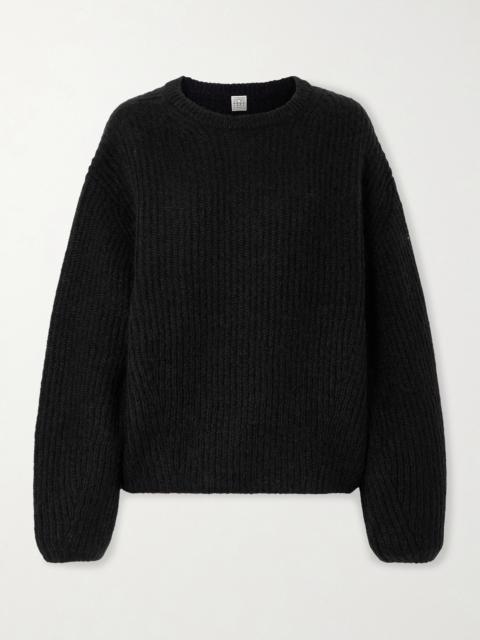 Ribbed Mohair-blend Sweater