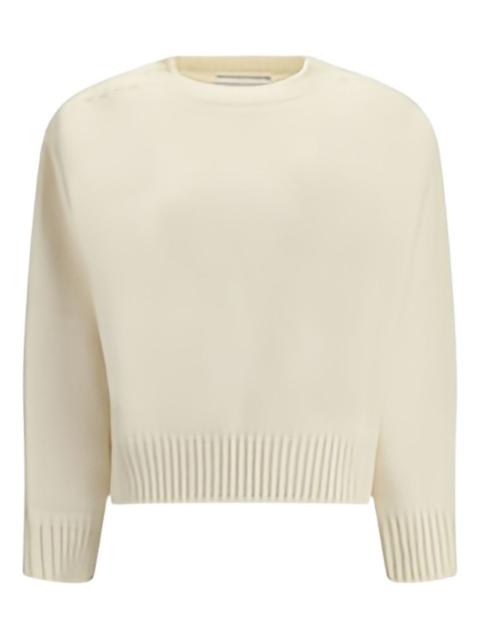 crew-neck knitted sweater