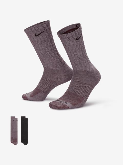 Nike Everyday Plus Cushioned Crew Socks (2 Pairs)