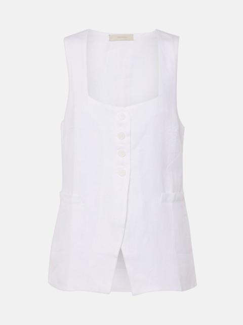 Maya linen vest