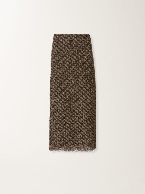 Tweed and sequin skirt