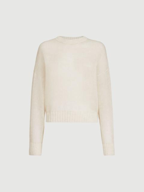 Mohair and wool sweater with monili