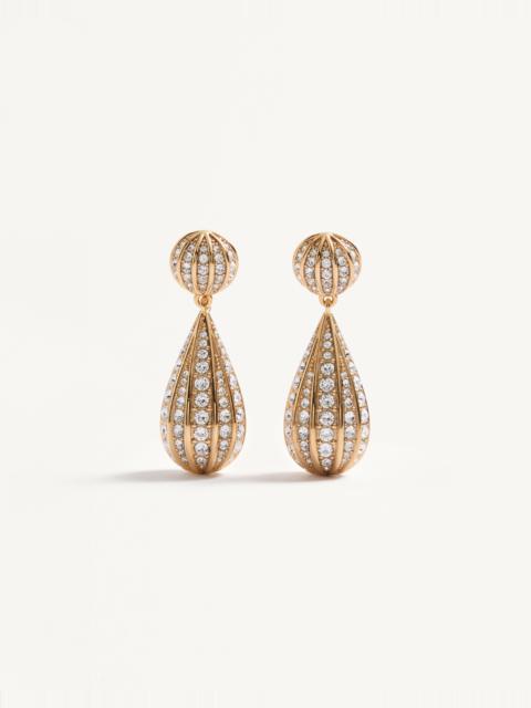 POETIQUES DES GOUTTES METAL AND SWAROVSKI® CRYSTAL EARRINGS