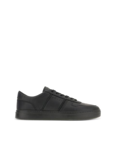 H668 leather lace-up trainers