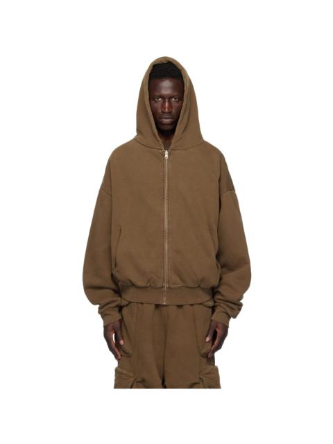 Brown Thermal Hoodie