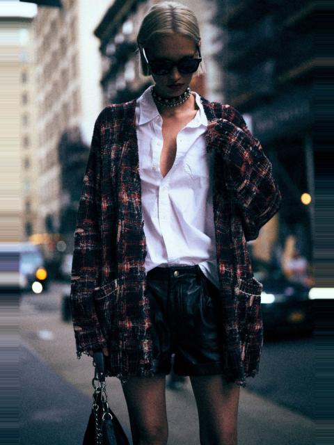 PRINTED OVERSIZED CARDIGAN