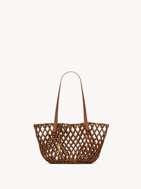 PANIER SMALL IN WOOD BEADS