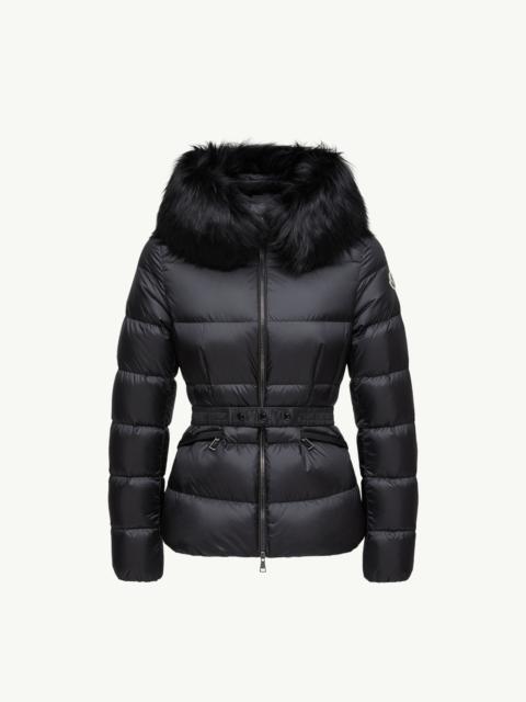 Boed Hooded Shearling-Trimmed Short Down Jacket