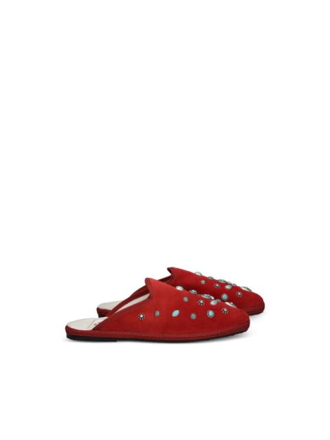 Friulan suede embellished slippers