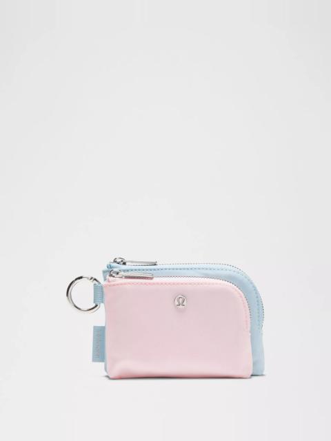 Double Zip Clippable Card Pouch