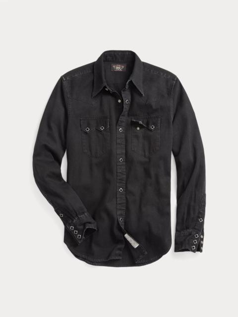 Slim Fit Denim Western Shirt