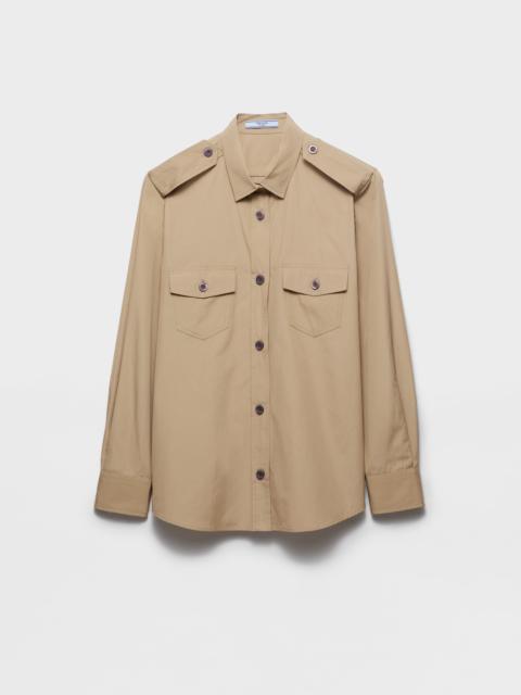 Cotton poplin shirt