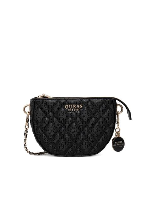 quilted charm shoulder bag