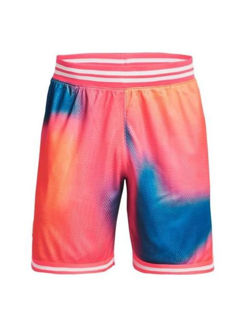 Under Armour Curry 8 inch Heavyweight Mesh Basketball Shorts 'Pink Tie Dye' 1377305-683