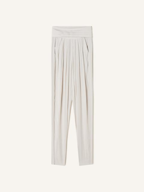 DRAPED CHARMEUSE PANTS