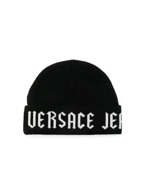 logo-jacquard beanie