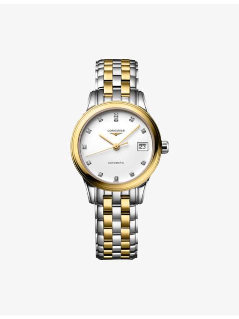 L4.274.3.27.7 Flagship Classic Stainless-Steel, Yellow PVD And 0.034ct Diamond Automatic Watch
