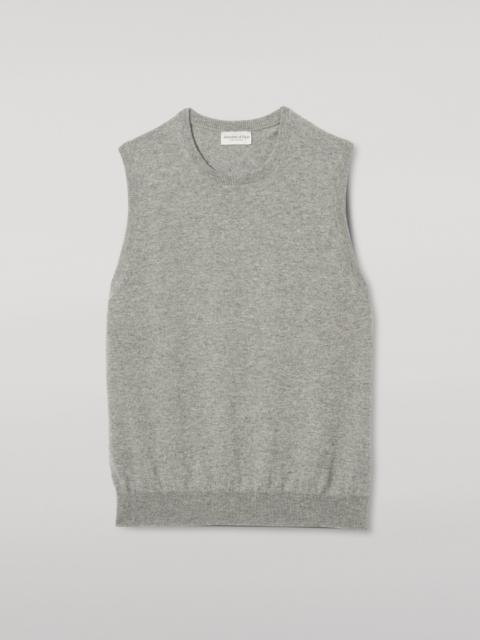 Lennox Grey Cashmere Sleeveless Tank