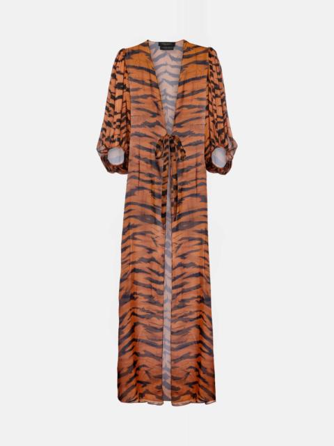 x Sabine Getty printed silk kaftan