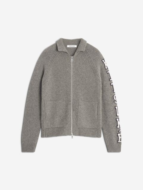 COLLEGE KNITTED WOOL JACKET