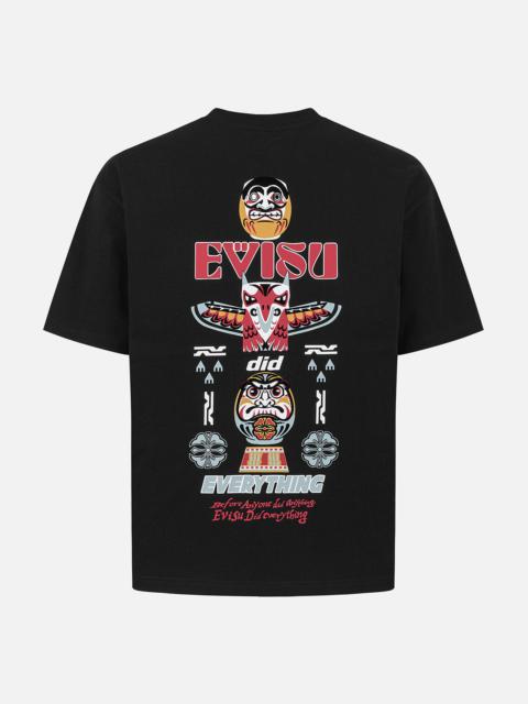 Daruma and Totem Print Relax Fit T-shirt