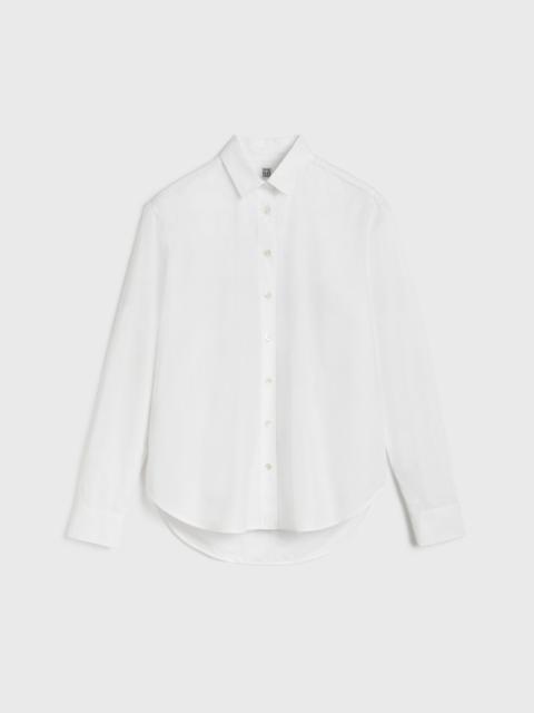 Signature cotton shirt white