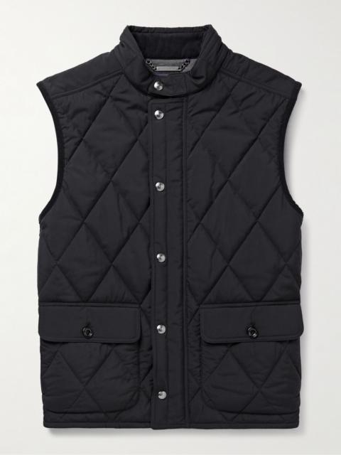 Carleton Slim-Fit Quilted Shell Down Gilet Blue
