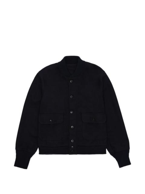 Cruiser buttoned bomber jacket