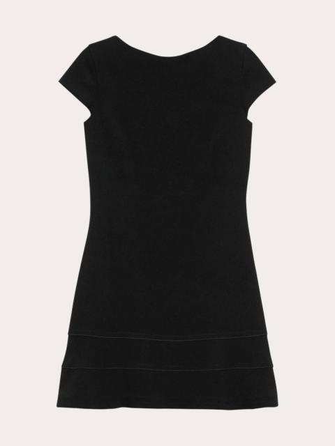 Admiral Crepe Seamed A-Line Mini Dress