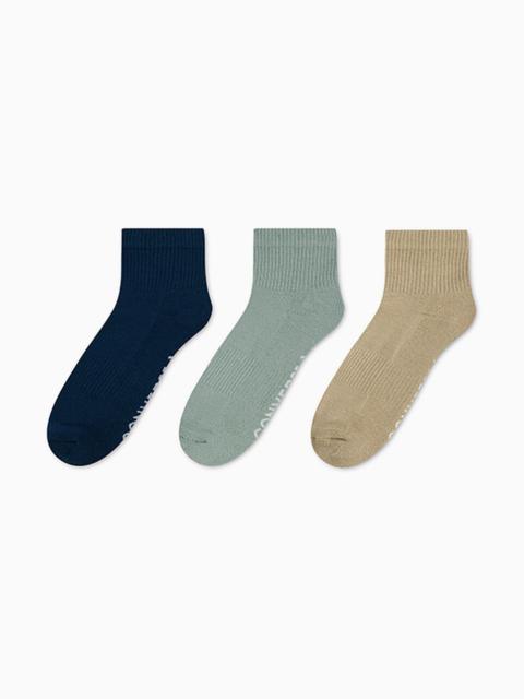 3-Pack Wordmark Quarter Socks