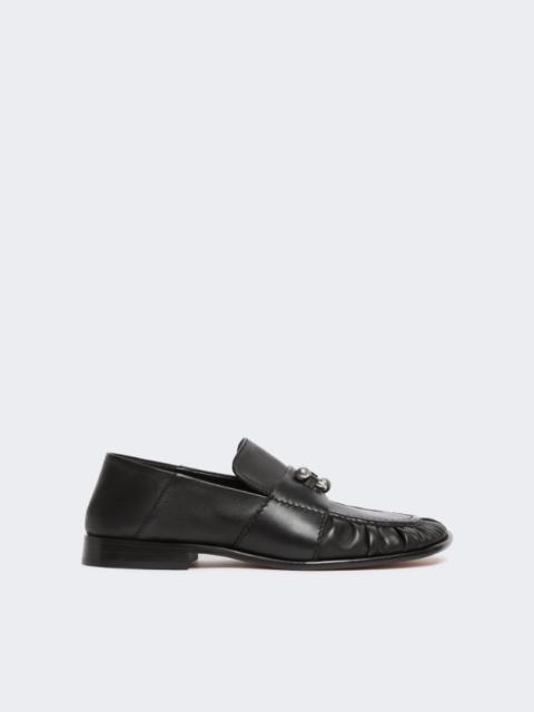 Nappa leather moccasins - black