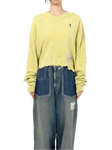 Distressed Knit Sweater