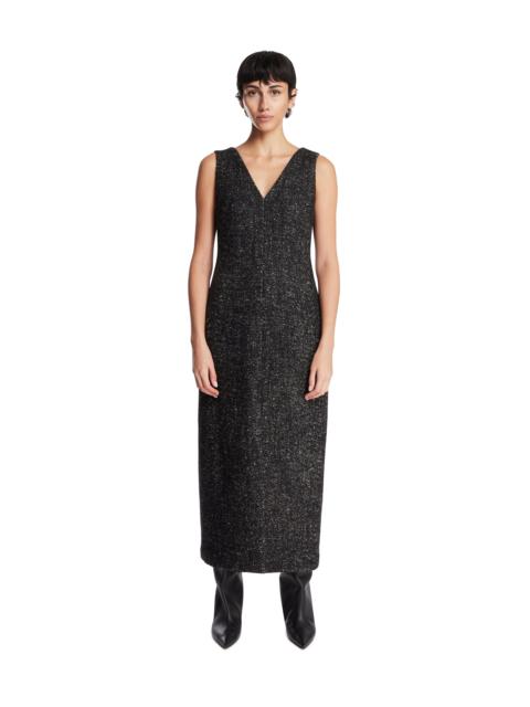 Black Wool Midi Dress