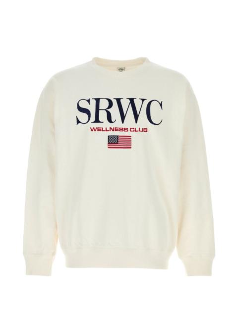 crew-neck embroidered sweatshirt