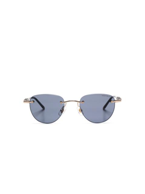 rimless sunglasses