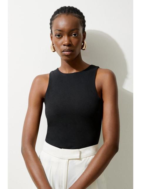 Stretch Cotton Racer Vest