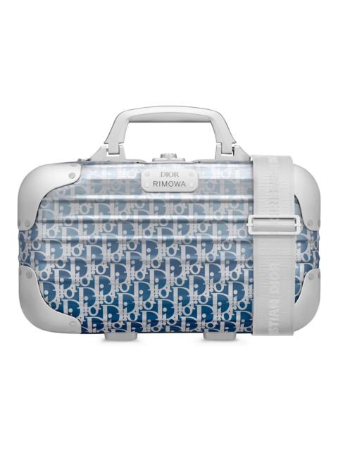 Dior x RIMOWA Carry-On Case Aluminium Dior Oblique Blue Gradient